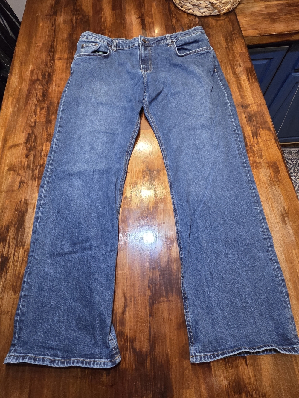 Tecovas Ranch Straight Jeans Mens 40X32 Medium Wash Denim Western Relaxed Fit TX